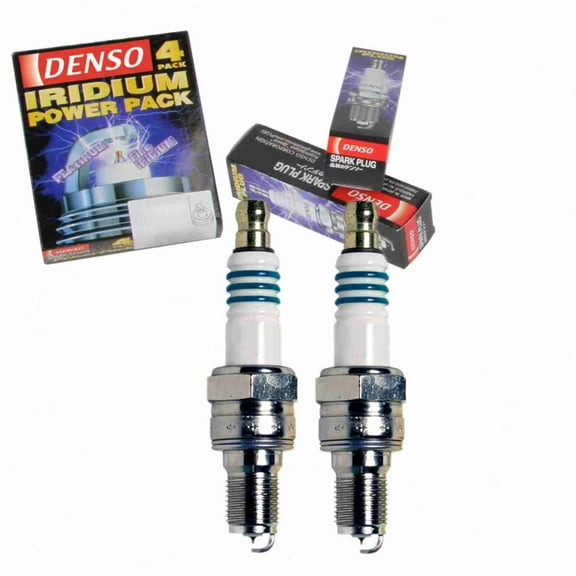 2 pc DENSO 5368 Iridium Power Spark Plugs for IUH24 Ignition Wire Secondary