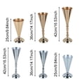 thumbnail image 6 of Gold Silver Candle Holders Wedding Decor Metal Candlestick Flower Stand Vase Table Centerpiece Event Floral Rack Road Lead (silver 42cm), 6 of 7