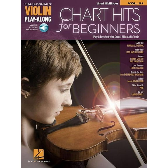 Chart Hits for Beginners: Violin Play-Along Volume 51 (Paperback) by Hal Leonard Corp (Creator)