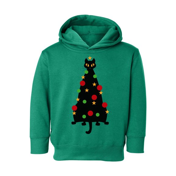Awkward Styles Christmas Hoodie for Boys Girls Toddler Cat Xmas Tree Sweatshirt