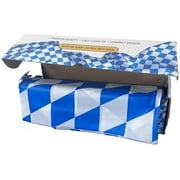 Oktoberfest Decorations Party Essential, Plastic White and Blue Checkered Tablecloth Roll, 54" x 100' Perfect for Men and Women, Must Have Oktoberfest Party Supplies |
