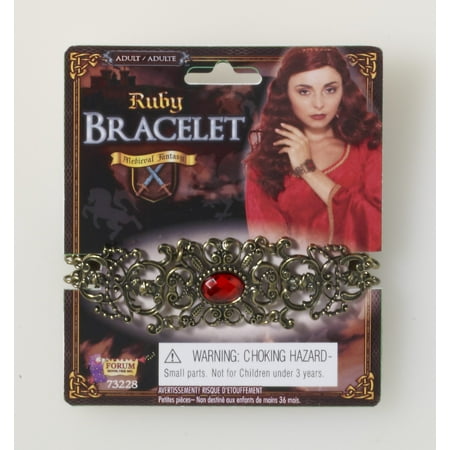 Medieval Fantasy Ruby Costume Bracelet