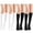 30# 2Pairs White+2Pairs Black, variant on 10 Pairs Black Sheer Ankle Socks Womens Thin No Show Elastic Sock Short Dress Stockings See Through Casual Solid Knit Knee Socks