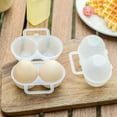 thumbnail image 3 of CIYISON Mini Eggs Holder 2Grids Eggs Storage Container with Fixed Handle Plastic Storage, 3 of 19