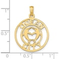thumbnail image 3 of 14K Yellow Gold Ocean City W/Dolphins Pendant (Width 19.6) (Length 19.6) - Jbsp, 3 of 5