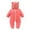 Red, variant on REDARER Baby Bear Ears Snowsuit, Hooded Padded Jumpsuit for Boys Girls, Warm Winter Romper Outwear,Size:6-12 Months