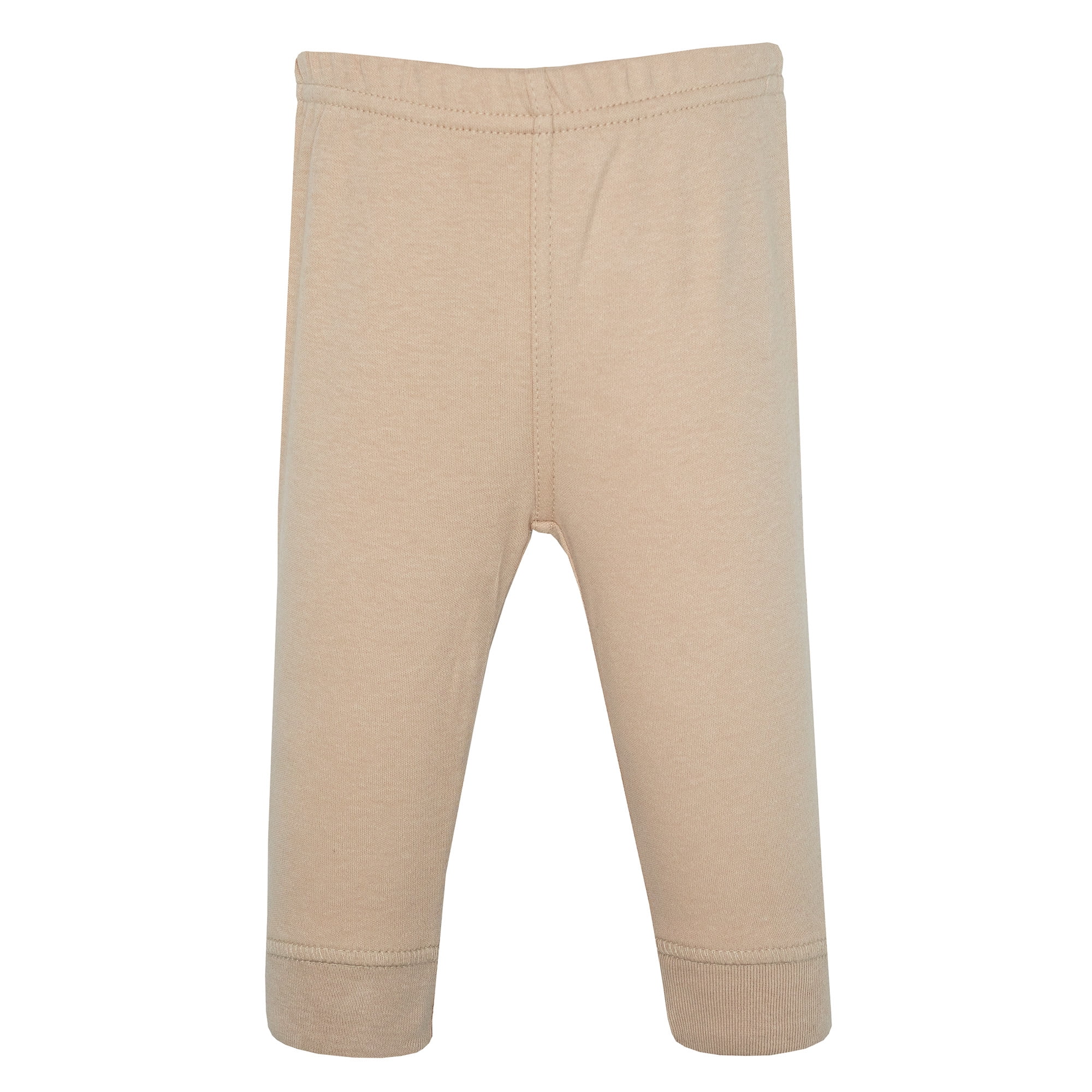 Hudson Baby Girl Cotton Pants and Leggings, Pink Taupe Bear, Newborn