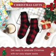 thumbnail image 6 of Slipper Socks for Women with Grippers Non Slip Fuzzy Grip Winter Warm Cozy Thick Comfy Soft Fleece Cabin Socks, 6 of 6