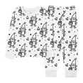 thumbnail image 4 of Owordtank Kids DIY Hand Painted Colorable Tops and Pants Set Boys Girls Funny Cartoon Dinosaur Coloring T-Shirts and Pants, 4 of 8