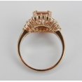 thumbnail image 2 of HeartsAndYou 2ct Natural Peach Morganite Halo Stylish Engagement Ring 14k SOLID Rose Gold, 2 of 9
