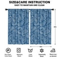 thumbnail image 2 of Blackout Kids Curtains,Blue Pioneer Flower and Paisley Pattern Childrens Insulated Curtains Set Of 2,Bedroom Essentials,Toddler Room Decor 52x84in(132x213cm), 2 of 5