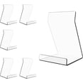 thumbnail image 1 of Boloyo Acylic Upright Display Stand, 6PC 6 Inch Clear Display Holder Easel Base Picture Frame for Home Office School Store to Display Book, Vinyl Record, Album, LP Cover, Artworks, CDs, 1 of 7