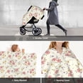 thumbnail image 6 of Daiia Floral Pattern Car Seat Cover for Babies, Mom Nursing Covers Breastfeeding Scarf, Multi Use Infant Carseat Canopy for Newborn Carrier/Stroller, 6 of 9