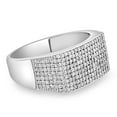 thumbnail image 3 of Pompeii 1Ct Diamond Men's White Gold Pave Wedding Ring Anniversary Band (I/J,I2-I3), 3 of 5