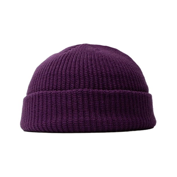 Qarigey Gorro de invierno Gorro de cabeza corta Gorros Hombres Mujeres Sombreros Patinaje Viajar Sombreros Violeta Qarigey AP010504-05B
