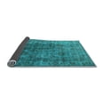 thumbnail image 2 of Ahgly Company Indoor Square Oriental Light Blue Industrial Area Rugs, 7' Square, 2 of 4