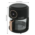 thumbnail image 3 of 4.44Qt Mini Air Fryer, Adjustable Temperature Glass Air Fryer, 360° Viewable Touch Screen with Digital Display (Black), 3 of 19