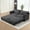 Corduroy Gray, variant on Modern Convertible Sleeper Sofa with USB Charging, King-size Corduroy Upholstery Sofa Bed, Black