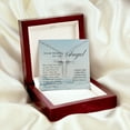 thumbnail image 5 of The Lord Will Guide You Loss of Pregnancy Miscarriage Condolences CZ Cross Necklace, 5 of 5