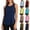 Navy, variant on CBASIHI Womens Racerback Tank Tops with Ruffles- Workout Yoga Casual Quick Dry Lightweight Crew Neck Sleeveless Athletic Tops Navy Size S-3XL