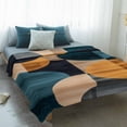 thumbnail image 4 of Turquoise Orange Blanket Soft Cozy Warm Throw Blanket for Couch, Plush Fuzzy Flannel Fleece Blankets for Sofa, Geometric Modern Abstract Art Bed Blankets Lightweight Gifts for Women, 30"x40", 4 of 9
