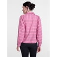 thumbnail image 4 of Scenario Women's Plaid Shirt with Long Puff Sleeves, Sizes XS-XXXL, 4 of 6