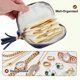 thumbnail image 5 of Estuche de Joyas de Viaje Único Bargains Organizador de Joyas Portátil con 6 Capas Independientes Pequeño Pouch para Almacenamiento de Collares Pulseras Anillos Aretes Idea de Regalo para Mujeres Azul, 5 of 7
