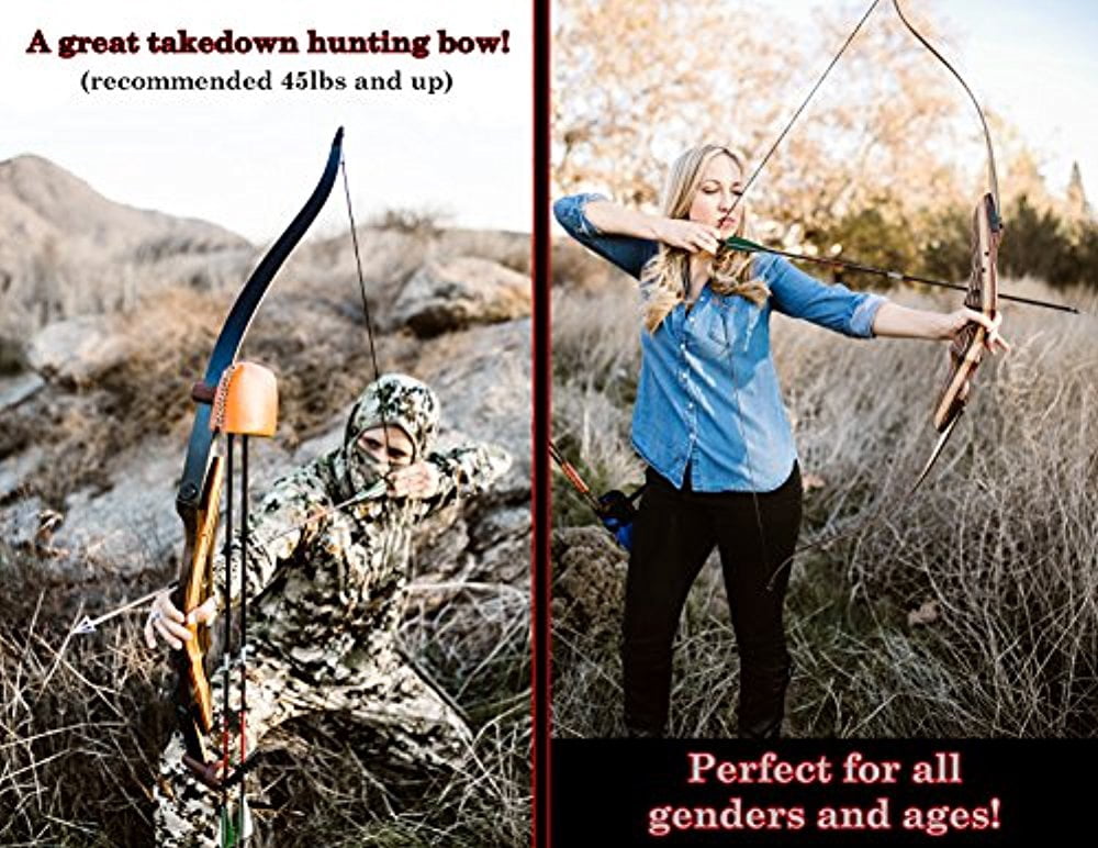 Southwest Archery Tigershark Takedown Recurve Bow - Pro, 40L W/ Stringer