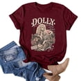 thumbnail image 2 of JINGTIAN Dolly Shirt for Women Retro Country Singer Graphic T-Shirt Vintage Nashville Western Tee Concert Outfit and Music Lover Gift, 2 of 5