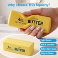 thumbnail image 5 of 2PCS Butter Squishy, Soft Slow Rising Squeeze Toys, Butter Stick Squishy Fidget Toys and Stress Balls Squishies for Office Desk Toys, Party Favors & Birthday Gifts(Yellow), 5 of 7