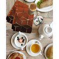 thumbnail image 4 of Orange Geometric Kitchen Dish Towels for Drying Dishes Set of 3, Ombre Modern Abstract Art Waffle Weave Microfiber Hand Tea Bathroom Towels Quick Dry & Absorbent Towel 15.7x23.6, 4 of 7