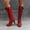 Red, variant on Bnwani Womens Boots New Winter Fashion High-Heel High Knee-High Versatile Casual Boot Black Size 5.5