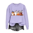 thumbnail image 2 of wdsxpo Sweatshirt for Women Thanksgiving Graphic Sweatshirt Trendy Print Overszied Long Sleeve Crewneck Sweatshirt Thankful Gift, 2 of 3