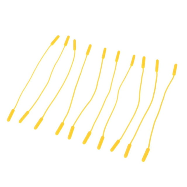 Tirador de cremallera con cordón de nylon Cola de Repuesto con Etiqueta de Cremallera de Extensión Amarillo