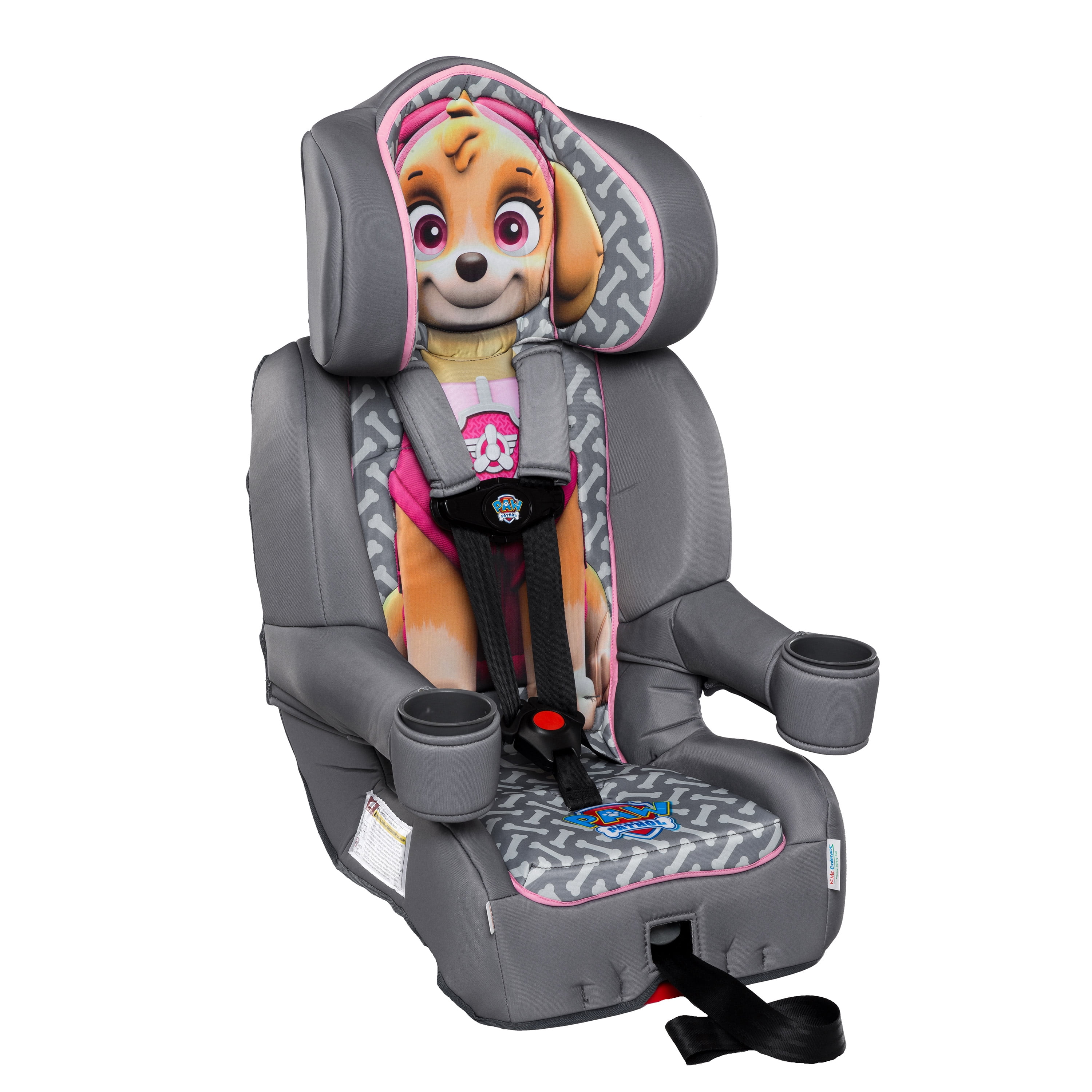 KidsEmbrace Skye Paw Patrol 2-in-1 Combination Harness to Booster Car Seat, Forward-Facing Harness, Booster, Multi-Position Headrest, Toddler