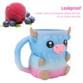 thumbnail image 4 of Cerro De Cartoones De Helado De Vacas Con Ranura Para Cuchara, Manga Aislada De PLA A Prueba De Fugas Para Pintas O Latas De Cerveza De 16 Oz, Linda Taza Sin Deslizamiento, 4 of 7