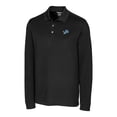 thumbnail image 2 of Men's Cutter & Buck Black Detroit Lions Advantage Eco Pique DryTec Tri-Blend Polo, 2 of 3