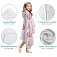 thumbnail image 7 of Princess Castle Cloud Pattern Hooded Bath Towel，60"x35" for Ages 3 To 12 Kids, Quick Dry Lightweight Soft Microfiber Hood Beach Towel Cover Up for Kids, 7 of 7