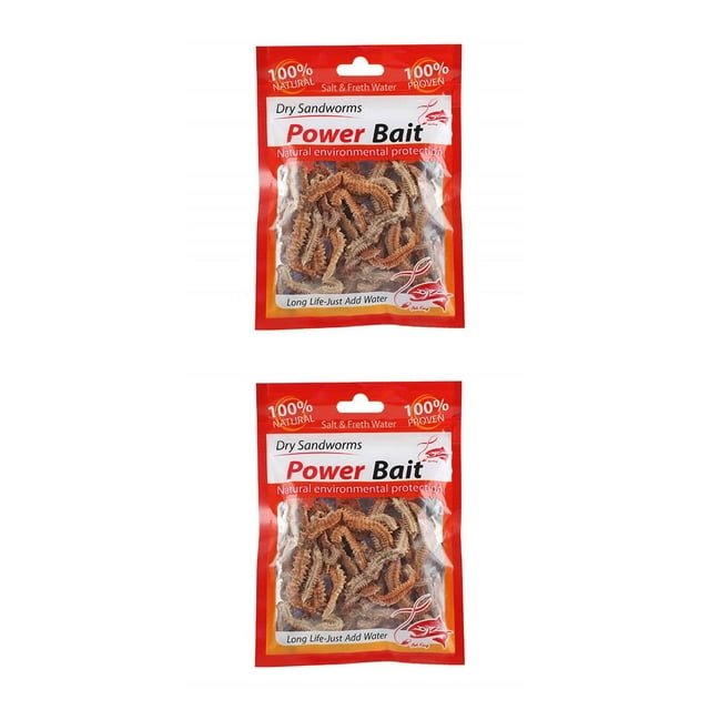 Cebo de Pesca Greeniant 1 bolsa de gusanos de arena secos Natural para incentivo Type2 NO2