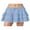 Blue, variant on Niusricy Womens Plaid Mini Skirt Elastic Waist Babydoll Skirts Junior Girls A-line Layered Ruffle Skirt Classic Cute Casual Bottom Skirts Streetwear for Party Daily Summer