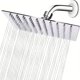 thumbnail image 1 of 1set Stainless Steel Square Rainfall Shower Head, High Pressure Rainfall Shower Head, Minimalist 8in Shower Spray Nozzle For Bathroom, Bathroom Accessories, 1 of 4