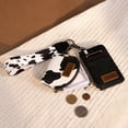 thumbnail image 6 of Wrangler Cow Print KeyChain Wristlet Wallets for Women Western Dual Pouch Wristlet Portable Credit Card Holder Wallet With Zipper, Cow-Black, 6 of 7