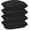 Black, variant on 4 Pack Standard Size Bed Pillows for Sleeping, Luxury Hotel Collection, Comfortable Support for All Sleep Positions, Machine Washable