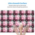 thumbnail image 4 of Cauagu Heart Plaid for Large Mouse Pad,XXL Extended Gaming Mouse Mat Long Extended Desk Mat Big Desk Pad Mat(16 x 29.5in) for Work/Game/Office/Home, 4 of 8