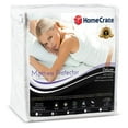 thumbnail image 1 of HomeCrate LUXURY-Zippered Mattress encasement Queen Size Mattress Protector, White, 1 of 6