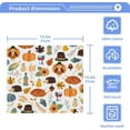 thumbnail image 5 of SKYSONIC Thanksgiving Turkey Washcloths Set of 2, Highly Absorbent Soft Cotton Fingertip Towels for Bathroom, Kitchen, Gym, Spa, Home Decor, 12x12 Inch, 5 of 7