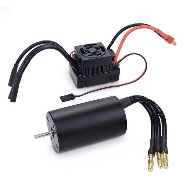 Vogacara Coche eléctrico RC, conjunto de Motor sin escobillas a prueba de agua, modelo de componente electrónico, vehículo de Control remoto, motores Kits de construcción modelo Vogacara FN010326-00B