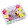 thumbnail image 2 of Flat Flower Head Sewing Stitching Quilting DIY Projects Dressmaker Decoration  100Pcs  Random Color, 2 of 9