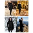 thumbnail image 6 of Wantdo Women's Recycled Puffer Jacket Warm Winter Coat Mid-Length Winter Parka with Removable Hood Black M, 6 of 10