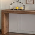 thumbnail image 4 of Noble House 63.78" Rustic Farmhouse Console Table, Distressed Wood Entryway and Sofa Table with Rope Trim, Natural, 4 of 7